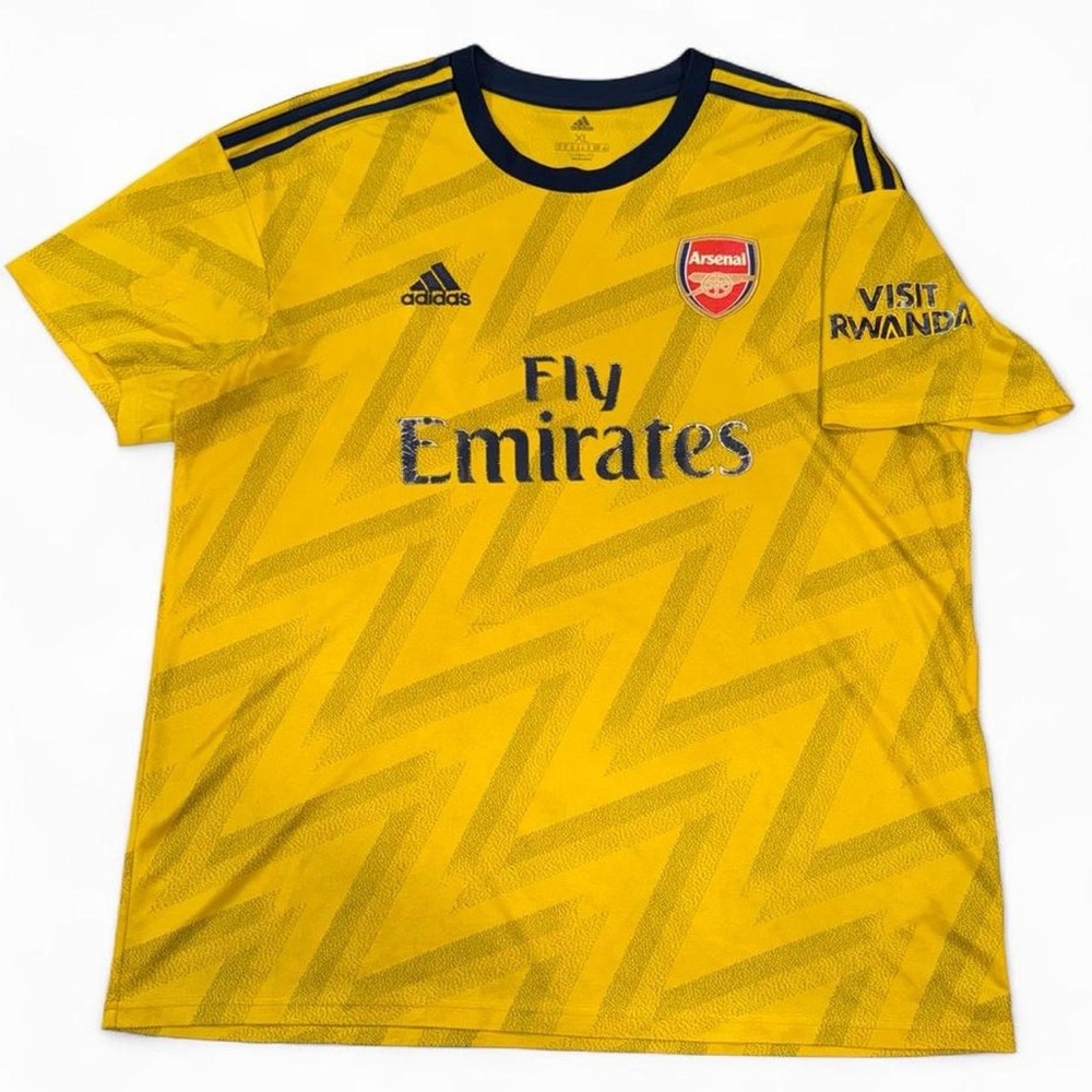 Adidas Arsenal yellow away football shirt xl worn
